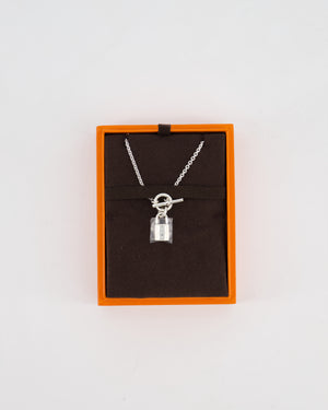 Hermès Palladium Kelly Cadenas Pendant Necklace