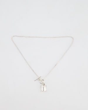 Hermès Palladium Kelly Cadenas Pendant Necklace