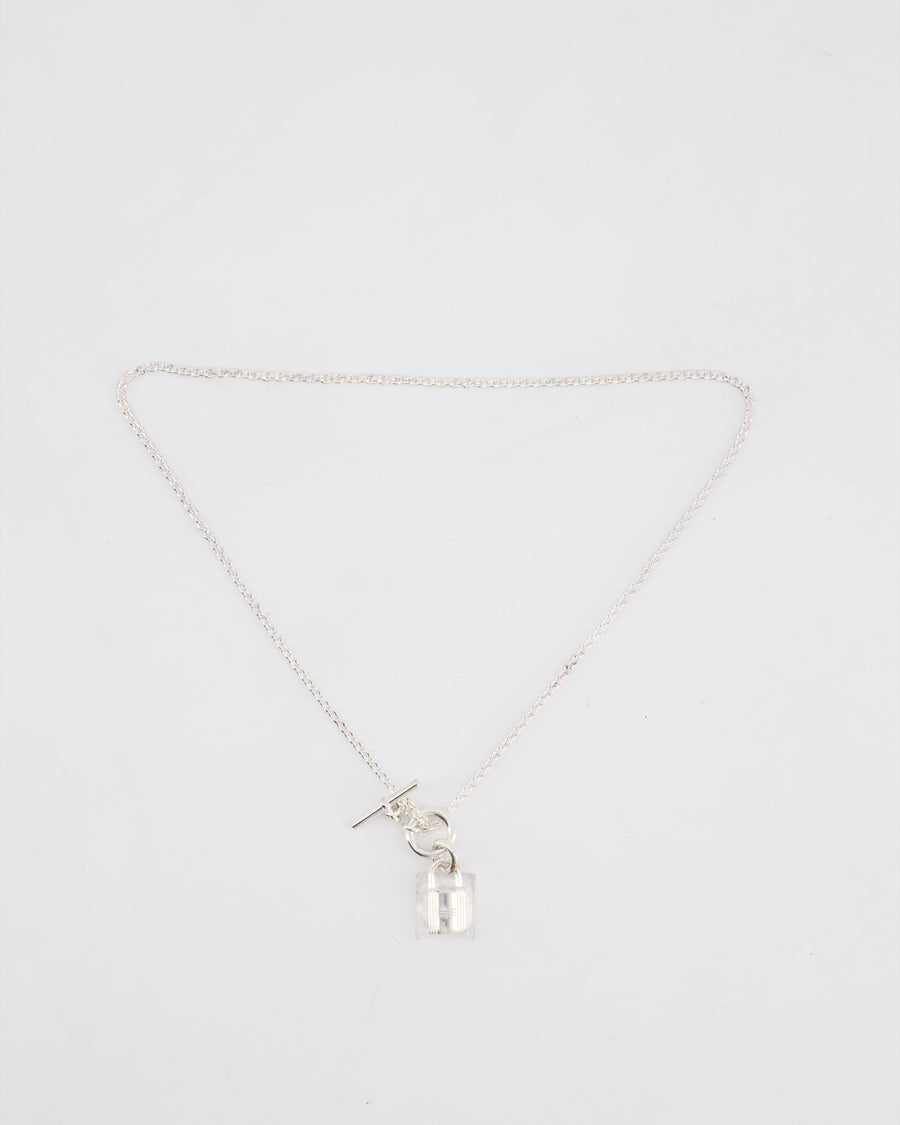 Hermès Palladium Kelly Cadenas Pendant Necklace