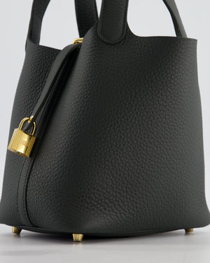 Hermès Picotin Lock 18 Bag in Vert Mangrove Clemence Leather with Permabrass Hardware