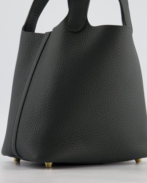 Hermès Picotin Lock 18 Bag in Vert Mangrove Clemence Leather with Permabrass Hardware