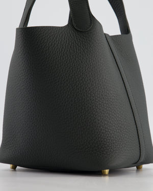 Hermès Picotin Lock 18 Bag in Vert Mangrove Clemence Leather with Permabrass Hardware