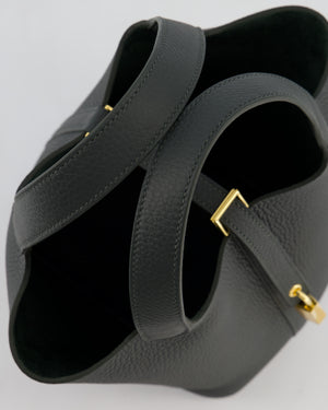 Hermès Picotin Lock 18 Bag in Vert Mangrove Clemence Leather with Permabrass Hardware