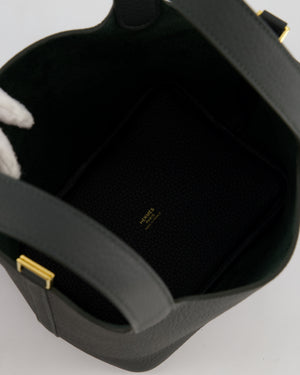 Hermès Picotin Lock 18 Bag in Vert Mangrove Clemence Leather with Permabrass Hardware