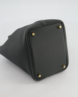 Hermès Picotin Lock 18 Bag in Vert Mangrove Clemence Leather with Permabrass Hardware