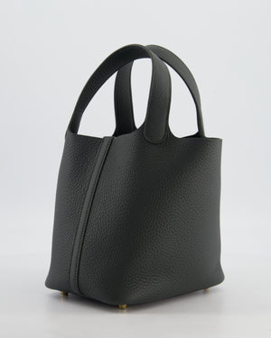 Hermès Picotin Lock 18 Bag in Vert Mangrove Clemence Leather with Permabrass Hardware