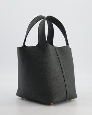 Hermès Picotin Lock 18 Bag in Vert Mangrove Clemence Leather with Permabrass Hardware