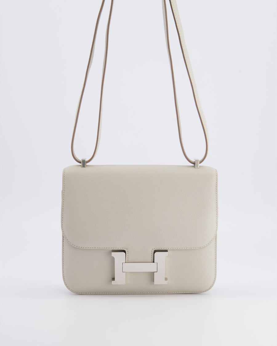 Hermès Constance III 18 Bag in Gris Perle Evercolor Leather with Palladium Hardware