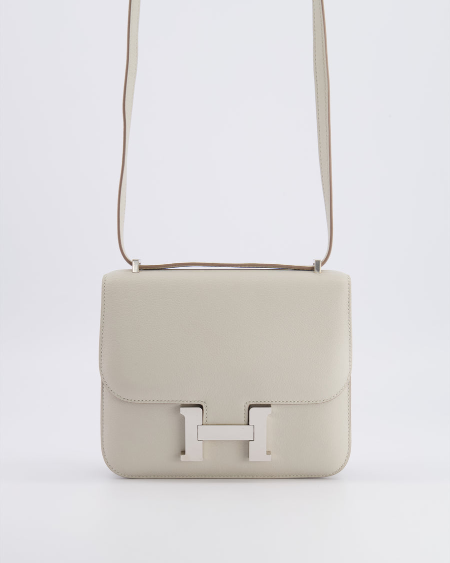 Hermès Constance III 18 Bag in Gris Perle Evercolor Leather with Palladium Hardware