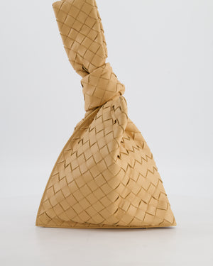 Bottega Veneta The Mini Twist Bag in Beige Intrecciato Nappa Leather