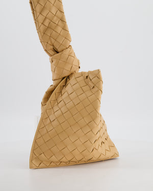 Bottega Veneta The Mini Twist Bag in Beige Intrecciato Nappa Leather