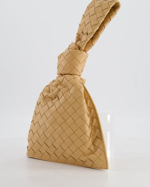 Bottega Veneta The Mini Twist Bag in Beige Intrecciato Nappa Leather