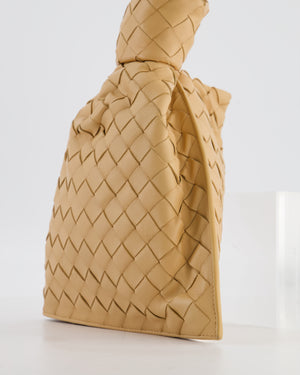 Bottega Veneta The Mini Twist Bag in Beige Intrecciato Nappa Leather