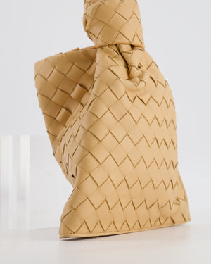 Bottega Veneta The Mini Twist Bag in Beige Intrecciato Nappa Leather