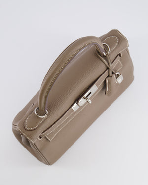 *FIRE PRICE* Hermès Kelly 28 Retourne Bag in Etoupe Togo Leather with Palladium Hardware