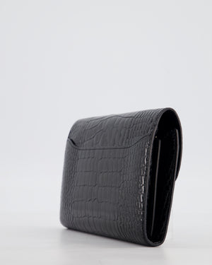 Hermès Constance Wallet in Noir Alligator with Palladium Hardware