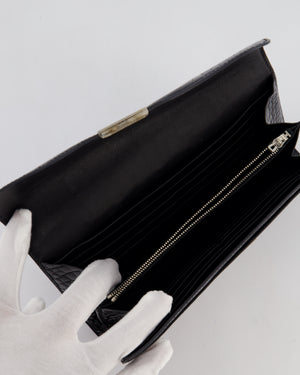 Hermès Constance Wallet in Noir Alligator with Palladium Hardware
