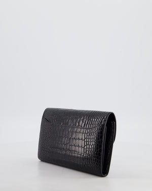Hermès Constance Wallet in Noir Alligator with Palladium Hardware