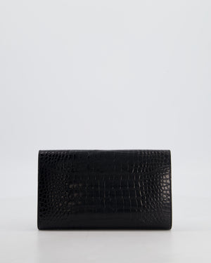 Hermès Constance Wallet in Noir Alligator with Palladium Hardware