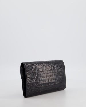 Hermès Constance Wallet in Noir Alligator with Palladium Hardware