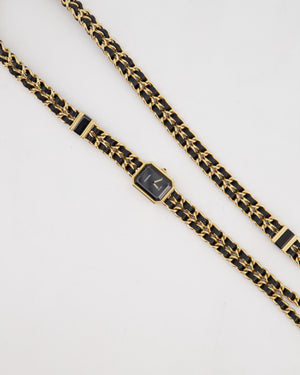 Chanel Premiere Sound Black and Gold Earphones and Watch Chain Necklace Set with Leather Travel Case RRP £20,000