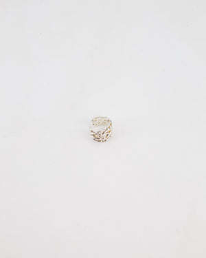 Hermès Silver Chain D'Ancre Enchainee Ring Size 54