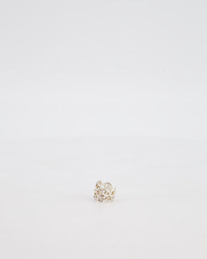 Hermès Silver Chain D'Ancre Enchainee Ring Size 54