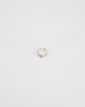 Hermès Silver Chain D'Ancre Enchainee Ring Size 54