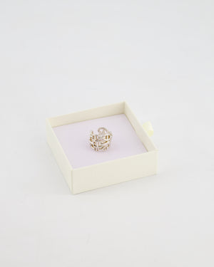 Hermès Silver Chain D'Ancre Enchainee Ring Size 54