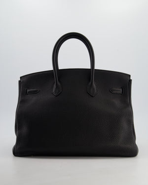 Hermès Birkin 35cm Retourne Bag in Black Togo Leather with Gold Hardware