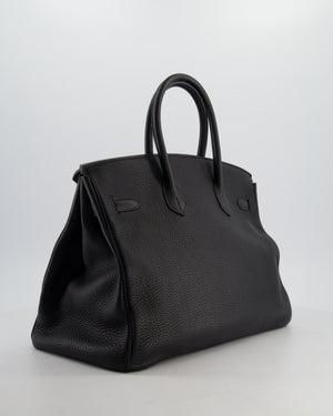 Hermès Birkin 35cm Retourne Bag in Black Togo Leather with Gold Hardware