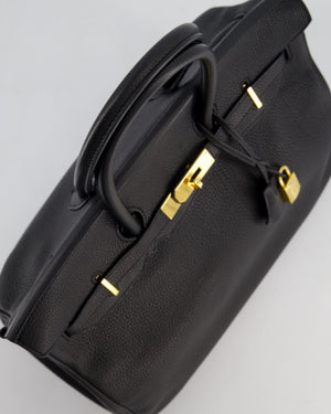 Hermès Birkin 35cm Retourne Bag in Black Togo Leather with Gold Hardware