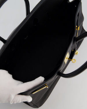 Hermès Birkin 35cm Retourne Bag in Black Togo Leather with Gold Hardware