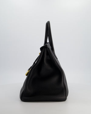 Hermès Birkin 35cm Retourne Bag in Black Togo Leather with Gold Hardware