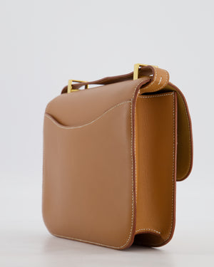 *COLLECTORS PIECE* Hermès Vintage Constance 23 in Vache Naturel Leather with Gold Hardware