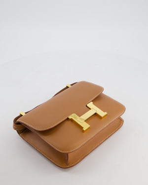 *COLLECTORS PIECE* Hermès Vintage Constance 23 in Vache Naturel Leather with Gold Hardware