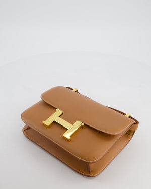 *COLLECTORS PIECE* Hermès Vintage Constance 23 in Vache Naturel Leather with Gold Hardware