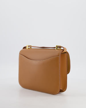 *COLLECTORS PIECE* Hermès Vintage Constance 23 in Vache Naturel Leather with Gold Hardware