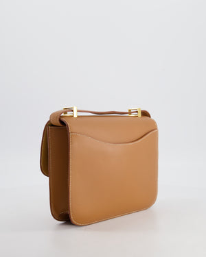 *COLLECTORS PIECE* Hermès Vintage Constance 23 in Vache Naturel Leather with Gold Hardware