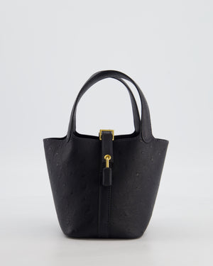 *SUPER RARE* Hermès Micro Picotin 14 in Caban Ostrich Leather with Gold Hardware