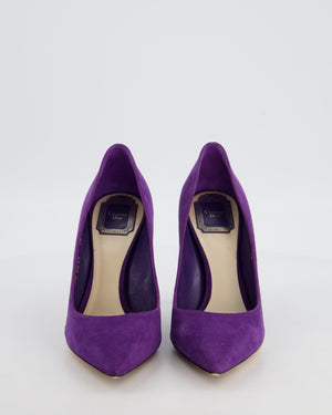 Christian Dior Purple Pointed Suede Stiletto Heels Size EU 38