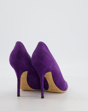 Christian Dior Purple Pointed Suede Stiletto Heels Size EU 38