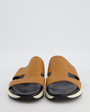 Hermès Menswear Camel Varadero Sandals Size EU 45