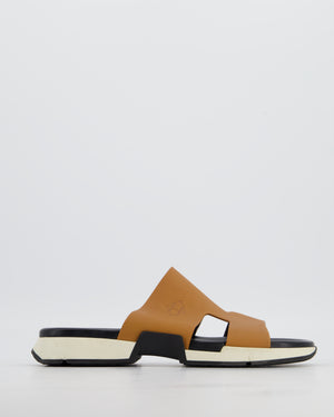Hermès Menswear Camel Varadero Sandals Size EU 45