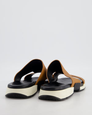 Hermès Menswear Camel Varadero Sandals Size EU 45