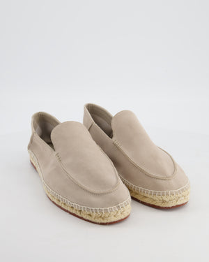 Loro Piana Menswear Beige Seaside Walk Espadrilles Size EU 46