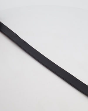 Hermès Black Alligator Leather H Buckle Belt with Palladium Hardware Size 100cm