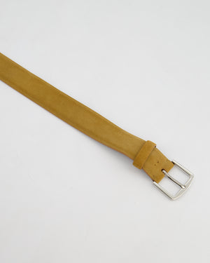 Loro Piana Menswear Beige Suede Belt Size 105cm