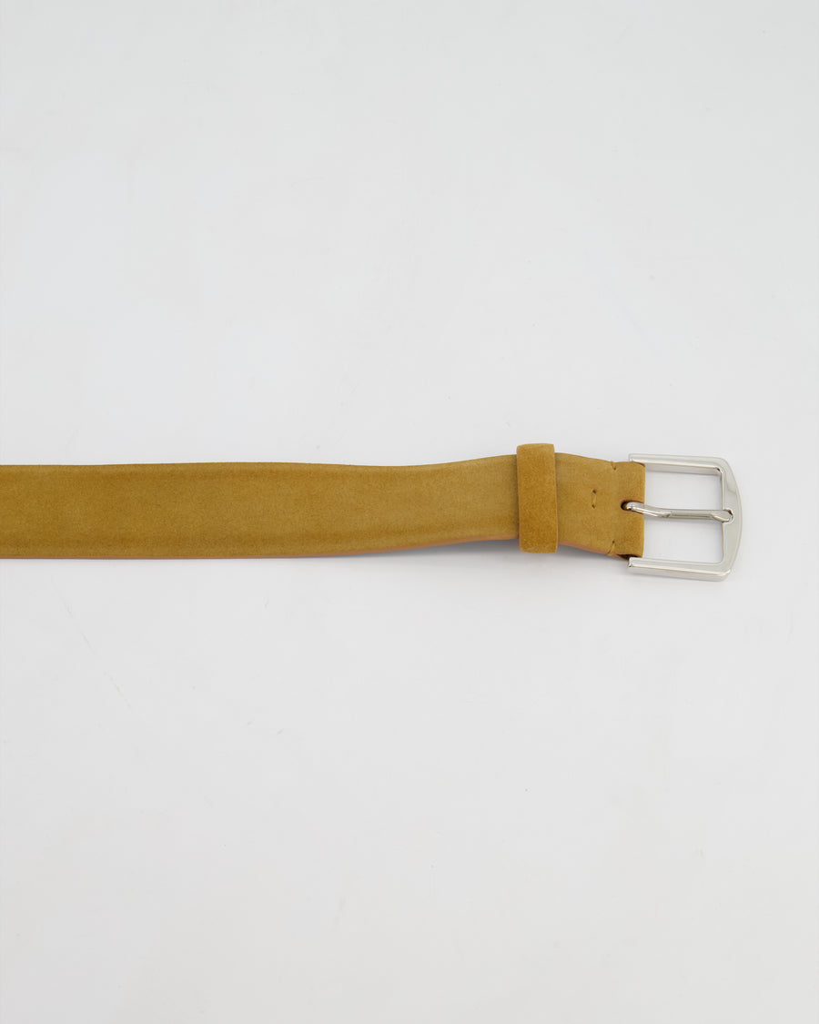 Loro Piana Menswear Beige Suede Belt Size 105cm