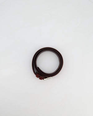 Loro Piana Menswear Burgundy Suede Belt Size 105cm